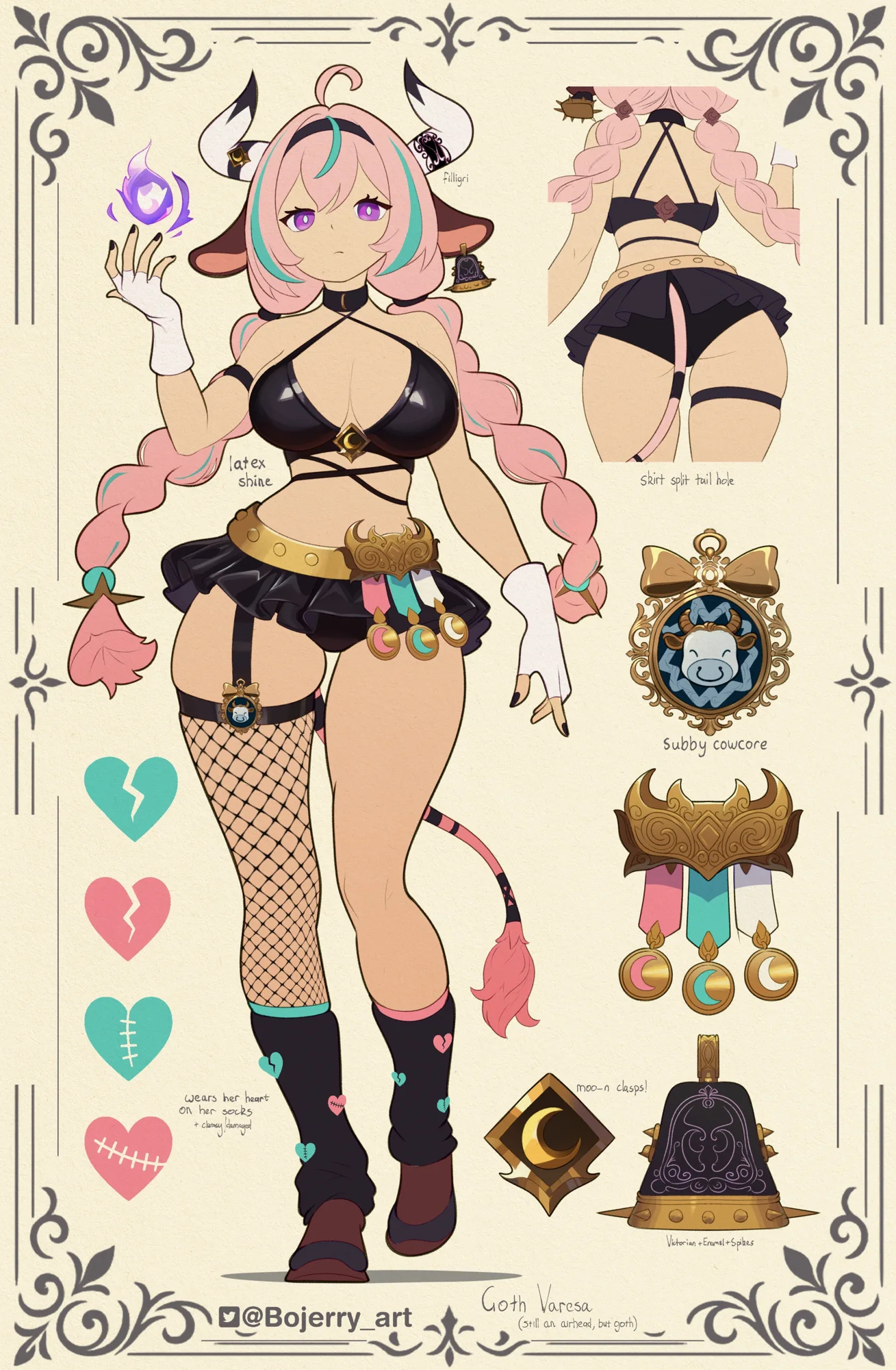 Goth Varesa character sheet