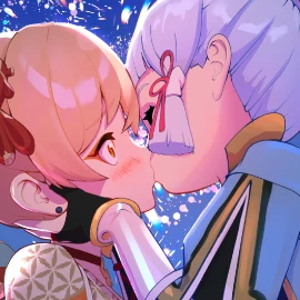 Then they kiss